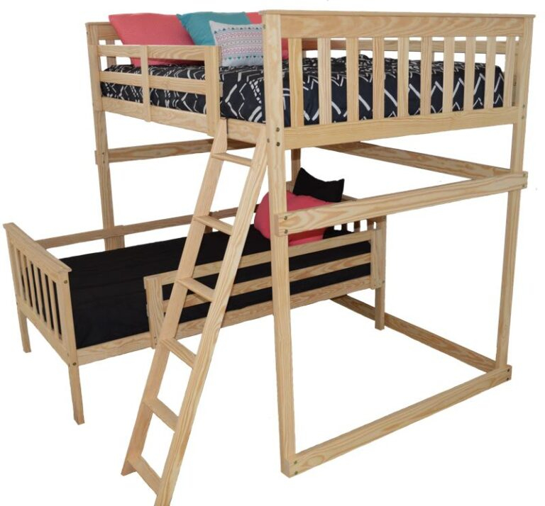 #3310 - Full Loft Bed With Side Ladder - Versaloft Beds throughout Understanding the Full Size Mission Loft Bed Construction Process