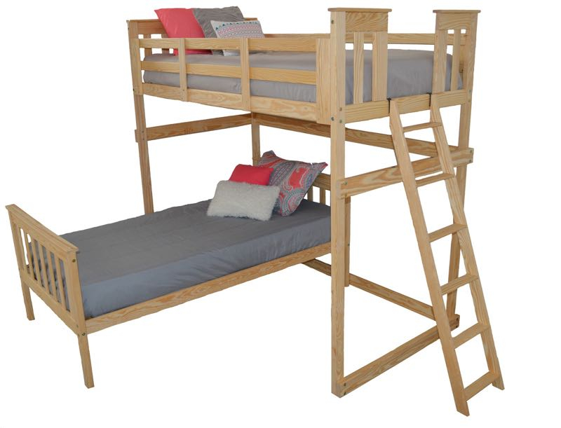 #3320 - Twin Loft Bed With End Ladder - Versaloft Beds intended for Understanding the Full Size Mission Loft Bed Construction Process