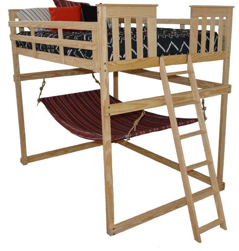 #3330 - Full Loft Bed With End Ladder - Versaloft Beds within Mission Loft Bed, Unfinished, Full, Side Ladder