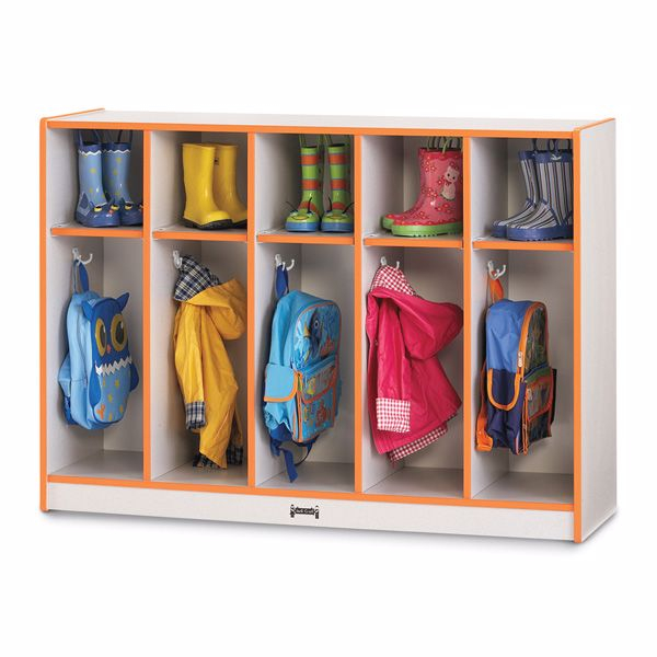 Academy Furniture. Rainbow Accents® Toddler 5 Section Coat Locker - Blue intended for Understanding the Benefits of Rainbow Accents 5 Section Coat Locker with Step - Green