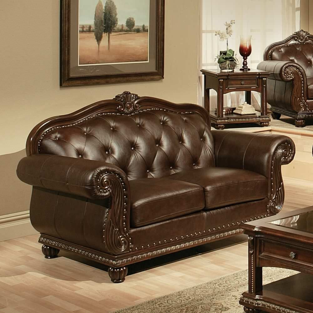 Acm-15031, Acme Anondale Loveseat, Espresso Top Grain Leather Match ... regarding Exploring the Artisan Craftsmanship Behind Premium Sofa Upholstery