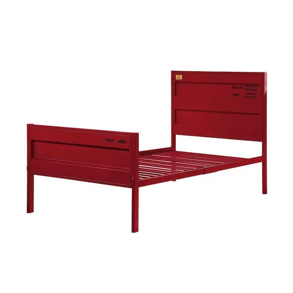 Acme Furniture Cargo Red Twin Bed 35950T - The Home Depot with Maximizing Vertical Space with Twin Loft Beds Featuring Slides