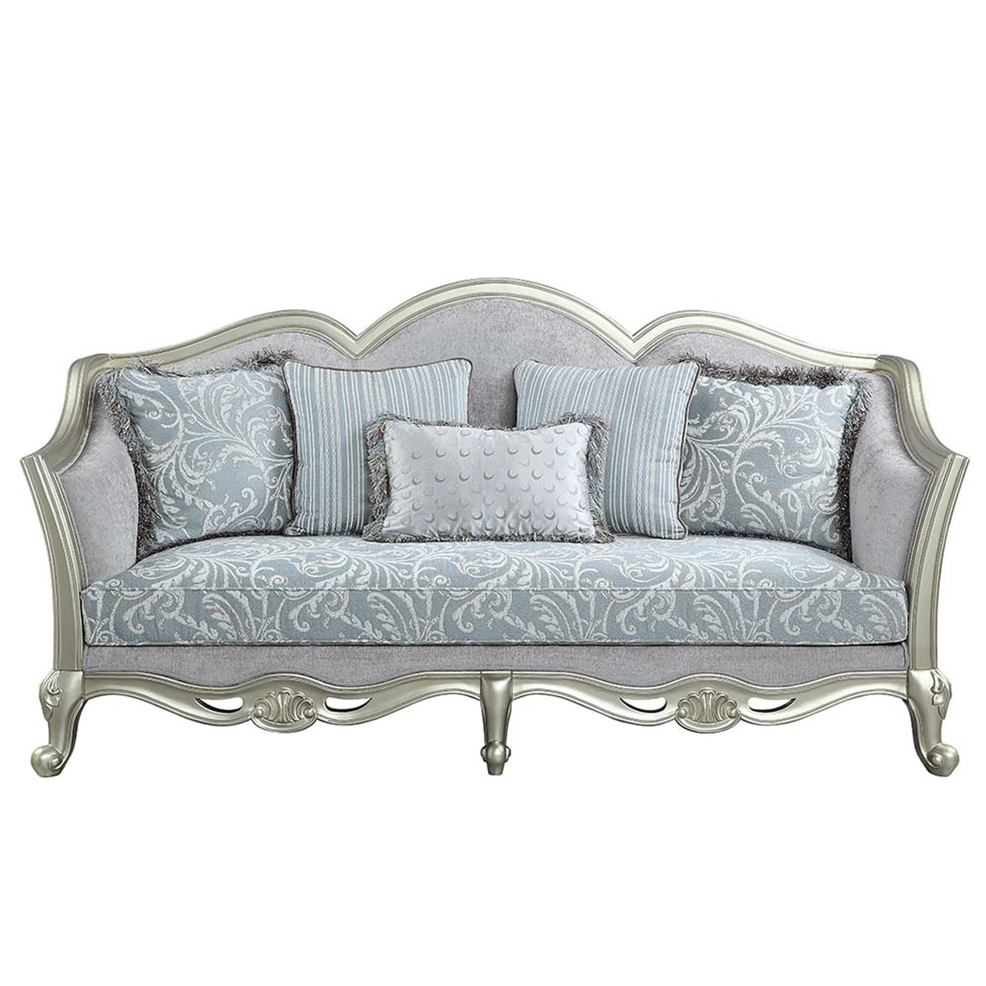 Acme Furniture Dallas Sofa Light Gray Linen | Wayfair intended for Exploring the Timeless Appeal of Light Gray Linen Upholstery