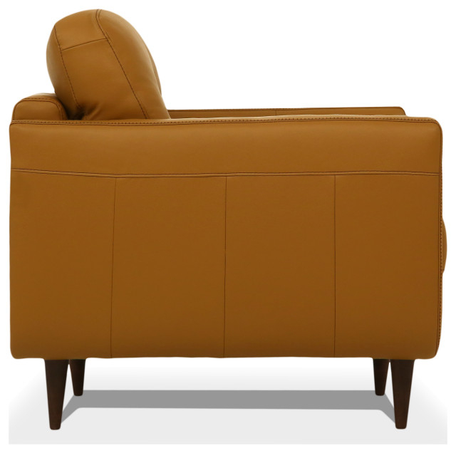 Acme Radwan Sofa, Caramel Leather - Midcentury - Sofas - By Shopladder ... with regard to Acme Radwan Sofa, Caramel Leather