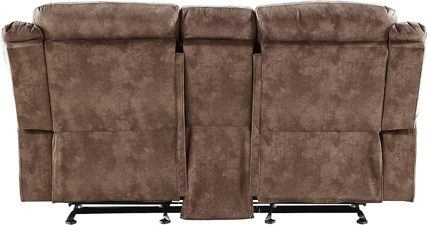 Acme Zubaida Reclining Loveseat With Usb Dock And Console, 2-Tone ... with regard to Acme Zubaida Sofa With Usb Dock And Console, 2-Tone Chocolate Velvet