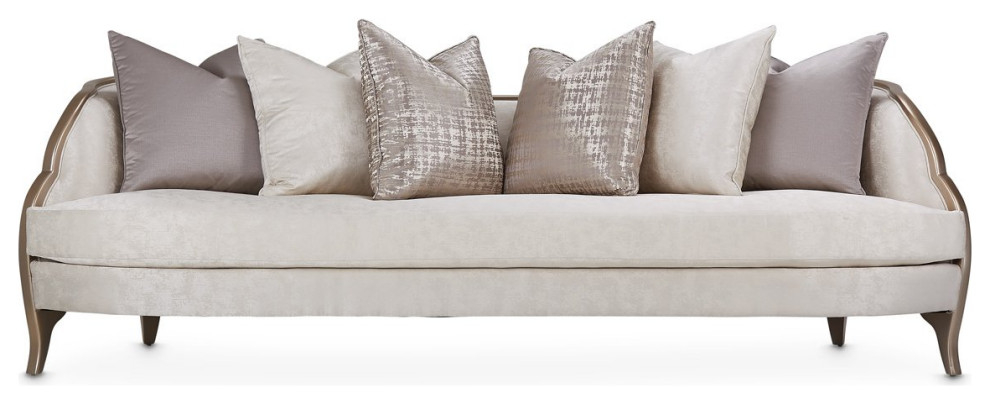 Aico Amini Malibu Crest Sofa In Chardonnay - Transitional - Sofas - By ... with Malibu Crest Sofa Cloud White/Chardonnay as a Statement Piece in Today's Interiors