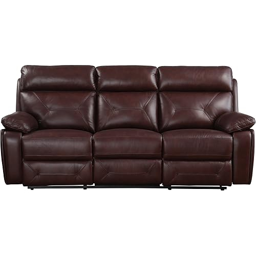 Amazon.com: Homelegance Resonance Reclining Sofa, Brown : Home & Kitchen in Resonance Sofa Collection, Sofa