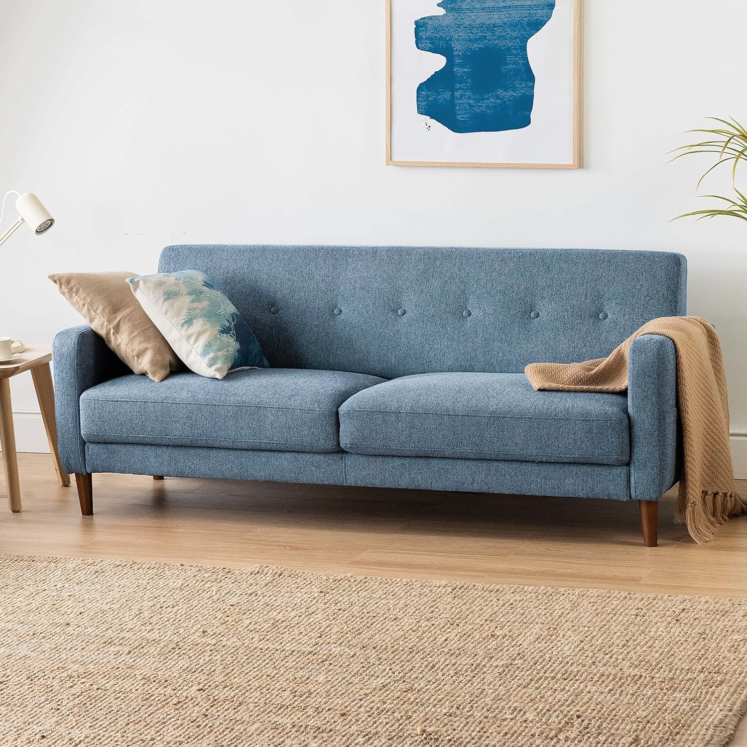 Amazon.com: Mellow Adair Mid-Century Modern Sofa Couch With Armrest ... inside How Mid-Century Sofa Couches Define Modern Living Spaces