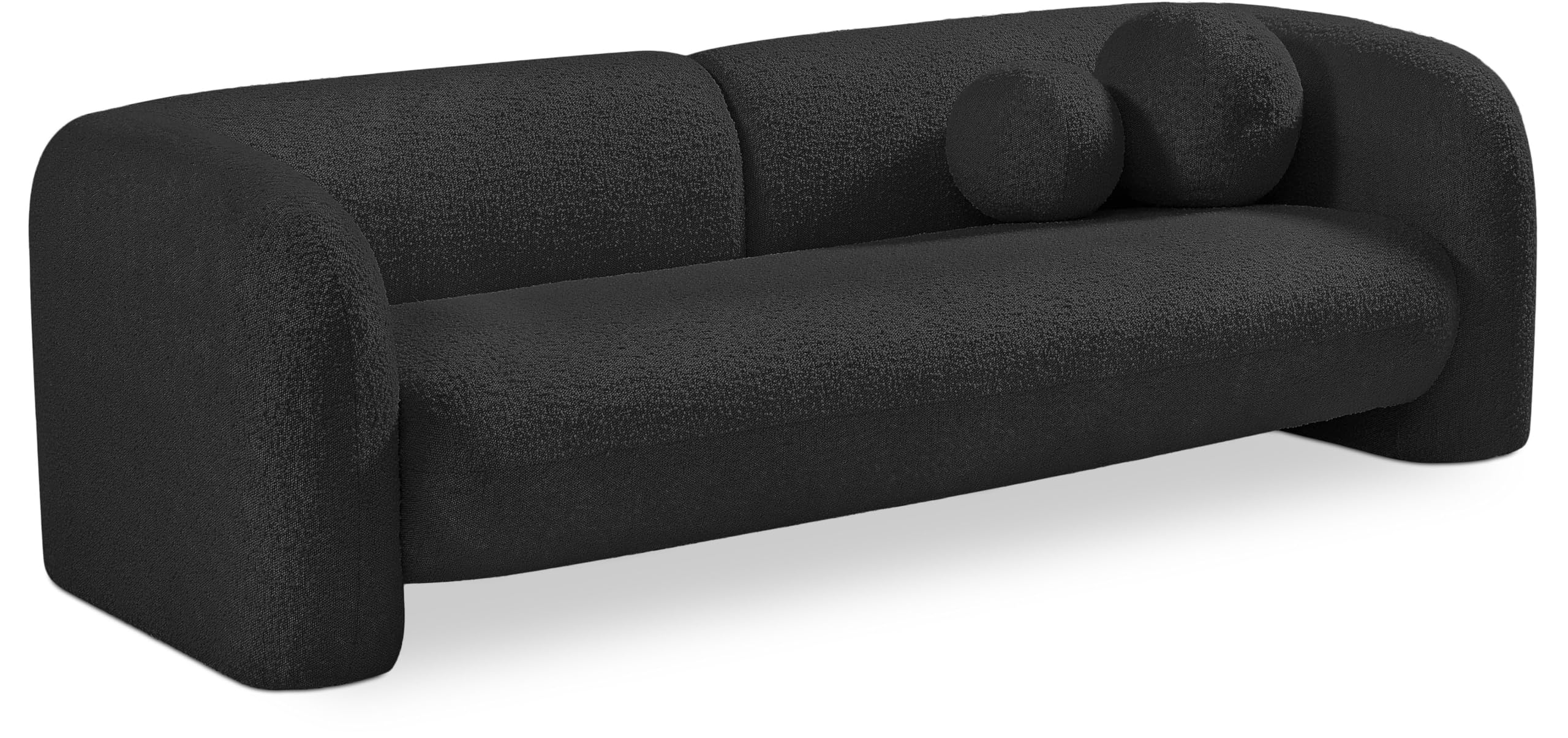 Amazon.com: Meridian Furniture 139Black-S Emory Collection Art Deco ... with Interior Design Tips Featuring the Elijah Boucle Fabric Upholstered Sofa