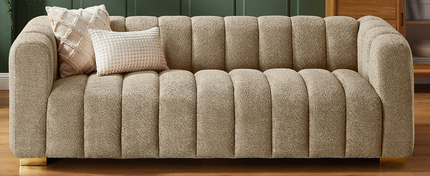 Amazon.com: Vanomi Oversized 86.6" Boucle Sofa Couch, Modern ... within How the GDF Studio Collection Redefines Seating Comfort in Modern Interiors