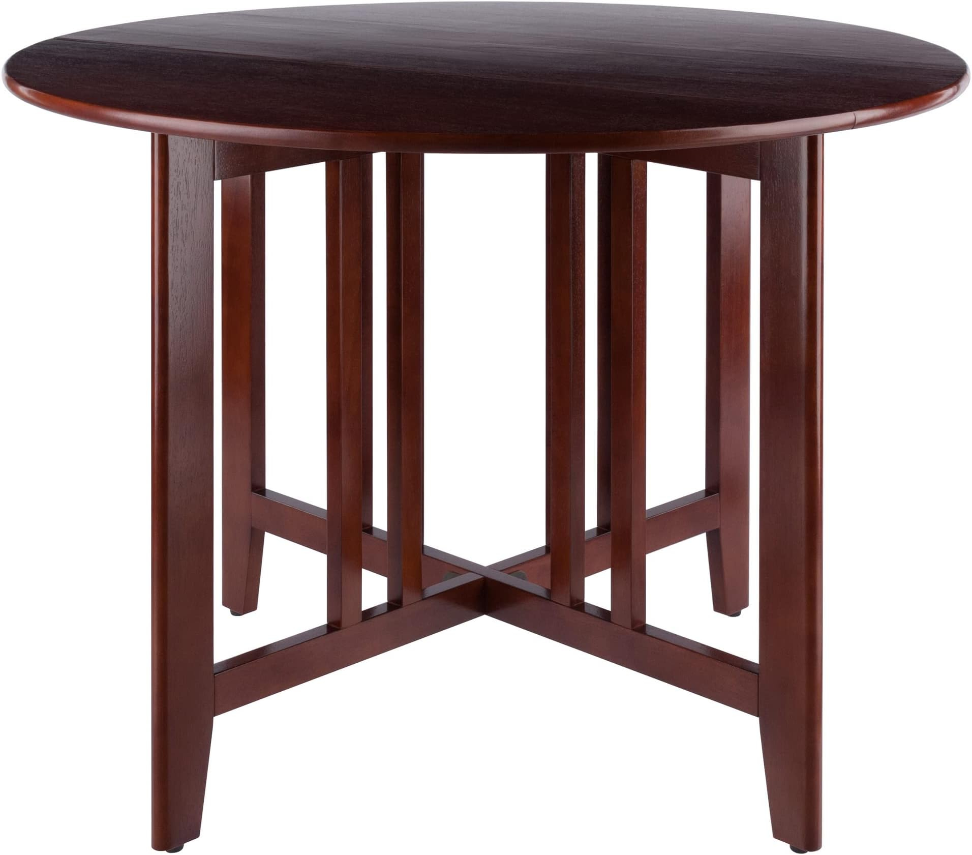 Amazon.com - Winsome Hamilton Dining, Antique Walnut - Tables intended for Winsome Wood Transitional Antique Walnut Solid And Composite Dining Table 94142
