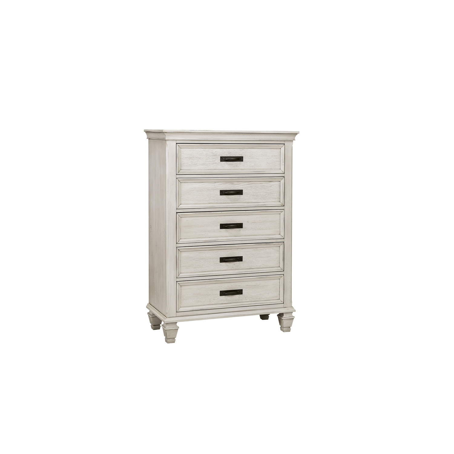 Benjara Wooden 5 Drawer Chest, White - Walmart.com throughout Implicity Wood 5-Drawer Chest, Dove Gray, White