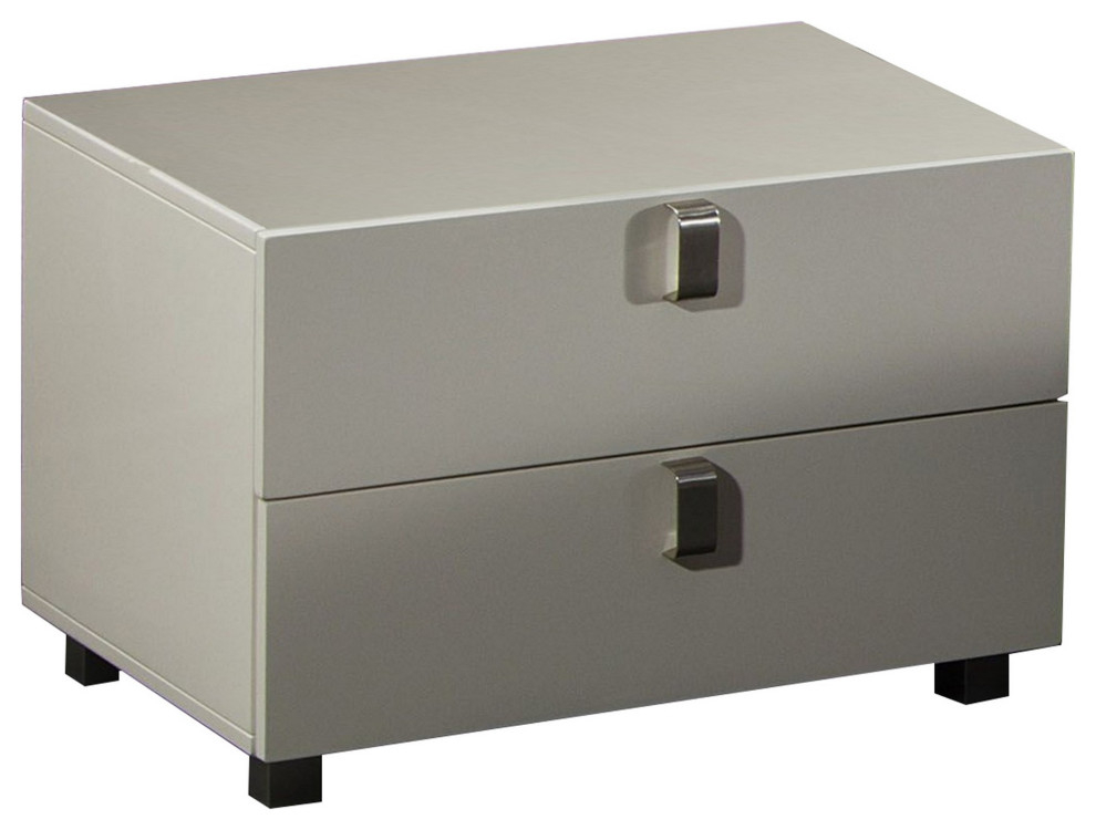 Benzara Bm226960 Contemporary Style Wooden Nightstand With 2 Drawers ... in Contemporary Bedroom Trends That Feature Minimalist Storage Pieces