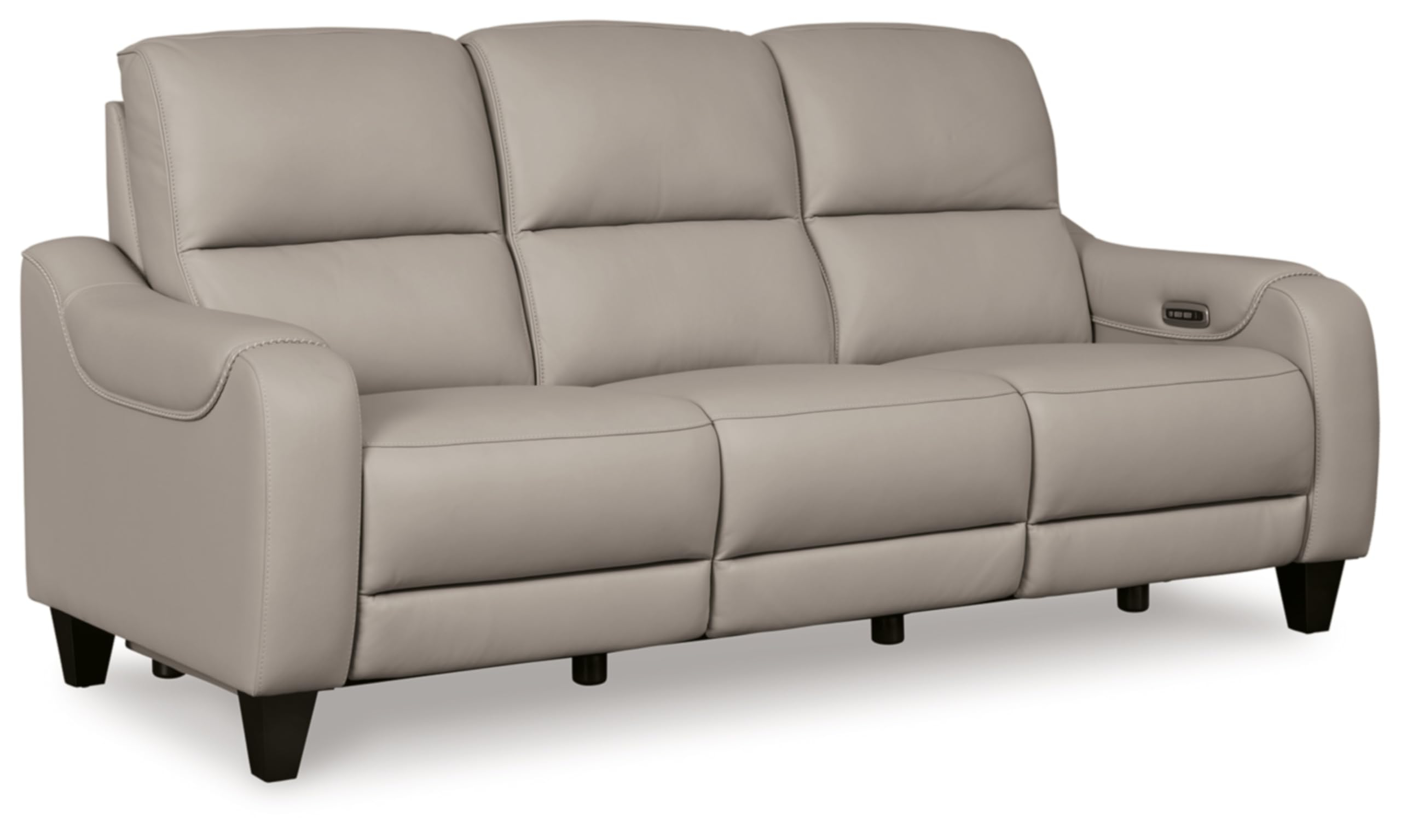Best Adjustable Power Recliner Sofa Review & Guide with 82.5"W Genuine Leather Power Sofa With Adjustable Headrest And Seat, Dove