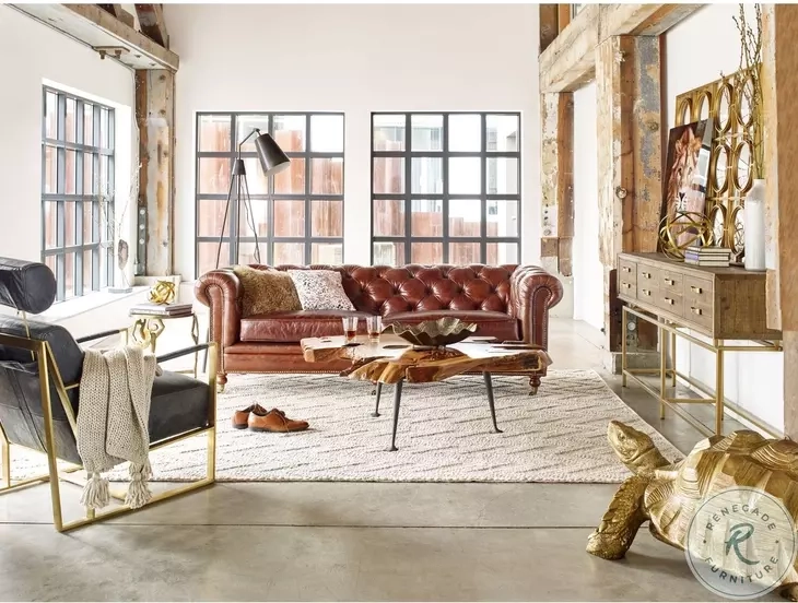 Birmingham Dark Brown Leather Sofa From Moes Home | Coleman Furniture regarding The Timeless Appeal of Birmingham Sofa Cappuccino Brown Leather in Modern Interiors