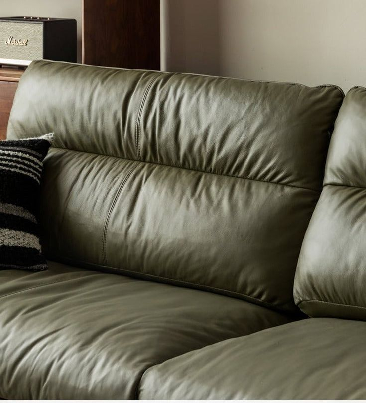 Black Walnut Solid Wood Light Luxury Leather Sofa) | Luxury Leather ... with regard to Black Walnut Solid Wood Leather Sofa, Oil Wax Leather- 2.4M Three Seat Sofa 94.5X34.5X34.7"