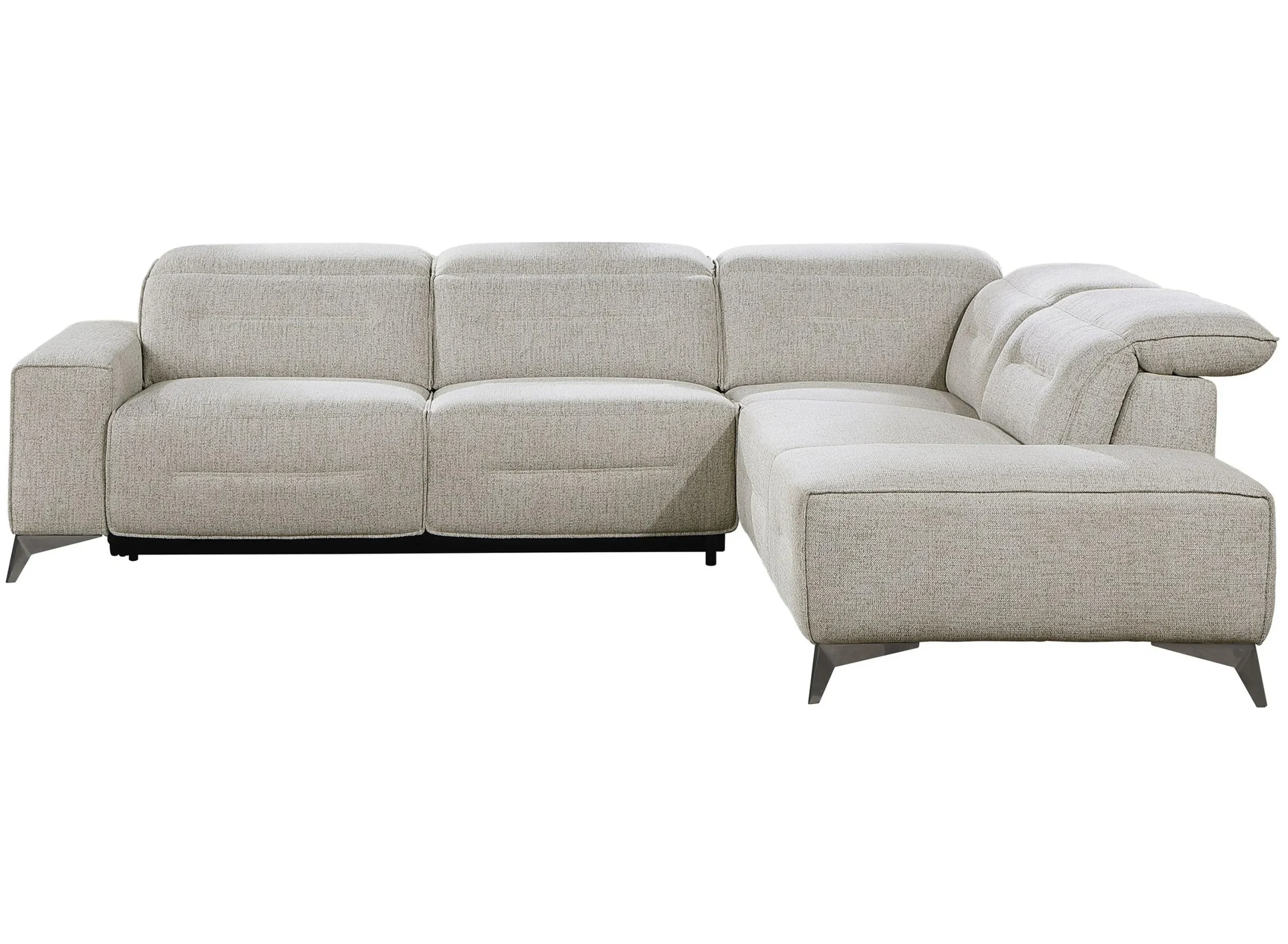 Boise 2-Pc. Power Reclining Sectional | Raymour & Flanigan regarding Lexicon Adahlia Chenille Upholstery 2Pc Power Sectional W/ Right Chaise In Sand