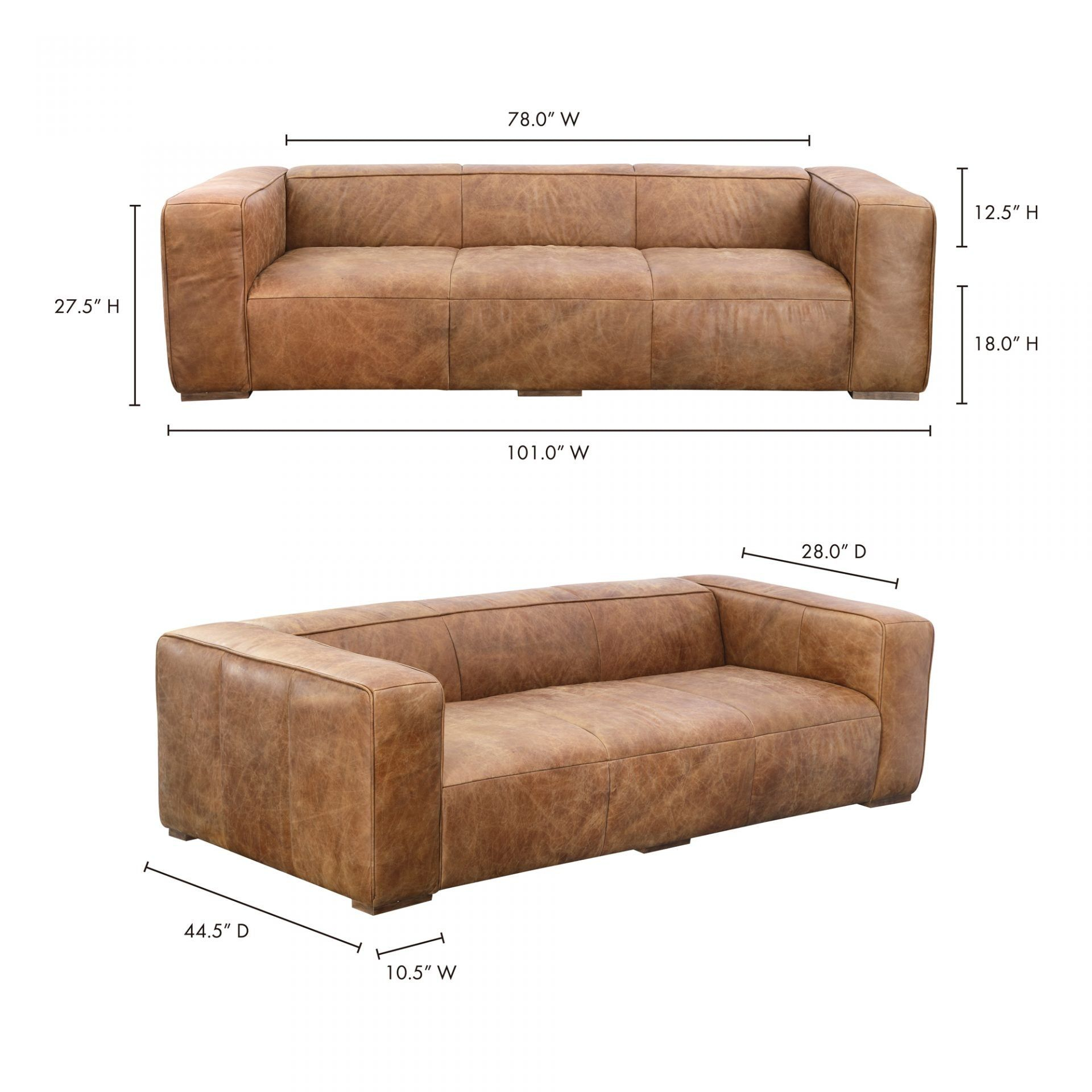 Bolton Sofa Cappuccino | Leather Sofa, Top Grain Leather Sofa, Brown ... with regard to Bolton Sofa Cappucino