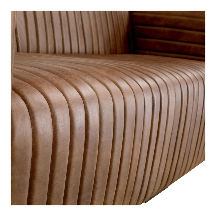 Buy Moe's Home Collection Castle Sofa Open Road Brown Leather Pk-1009 ... in Castle Sofa Open Road Brown Leather
