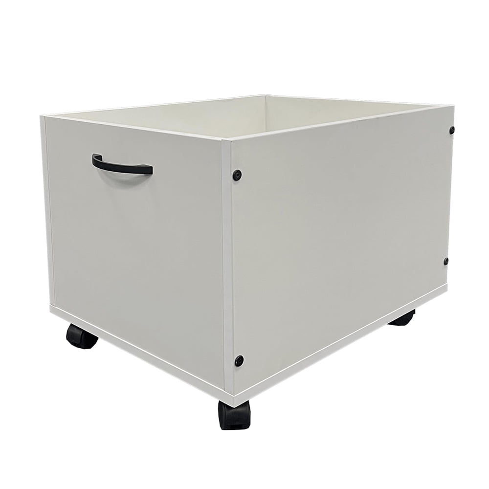 Canddidliike Elegant Wooden Toy Storage Box With Wheels, 2 Toy Boxes ... throughout Aurea 2 Toy Boxes, Cherry Oak And White Finish