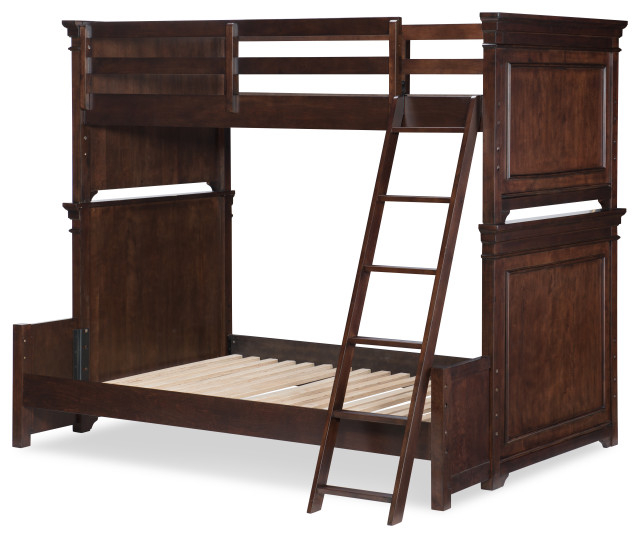 Canterbury Complete Twin Over Full Bunk Bed, Twin Over Full ... inside Canterbury 2.0 Complete Twin Over Full Bunk