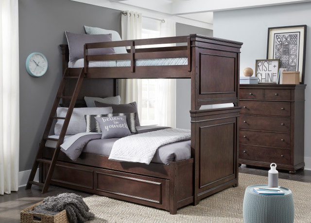 Canterbury Complete Twin Over Full Bunk Bed, Twin Over Full ... intended for Canterbury 2.0 Complete Twin Over Full Bunk