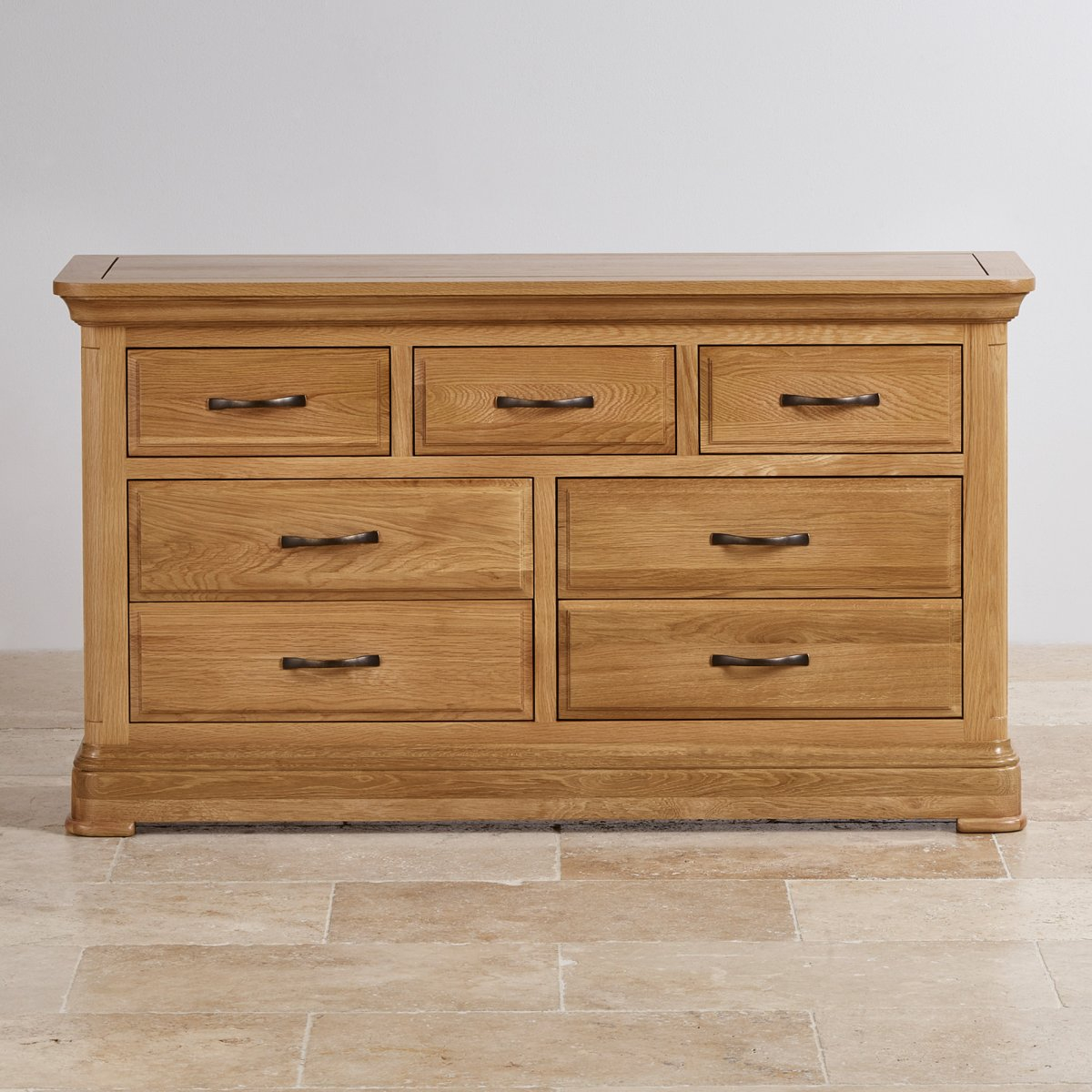 Canterbury Wide Chest Of Drawers | Solid Oak | Oak Furniture Land for How Canterbury 2.0 Drawer Chest Transforms Modern Storage Solutions