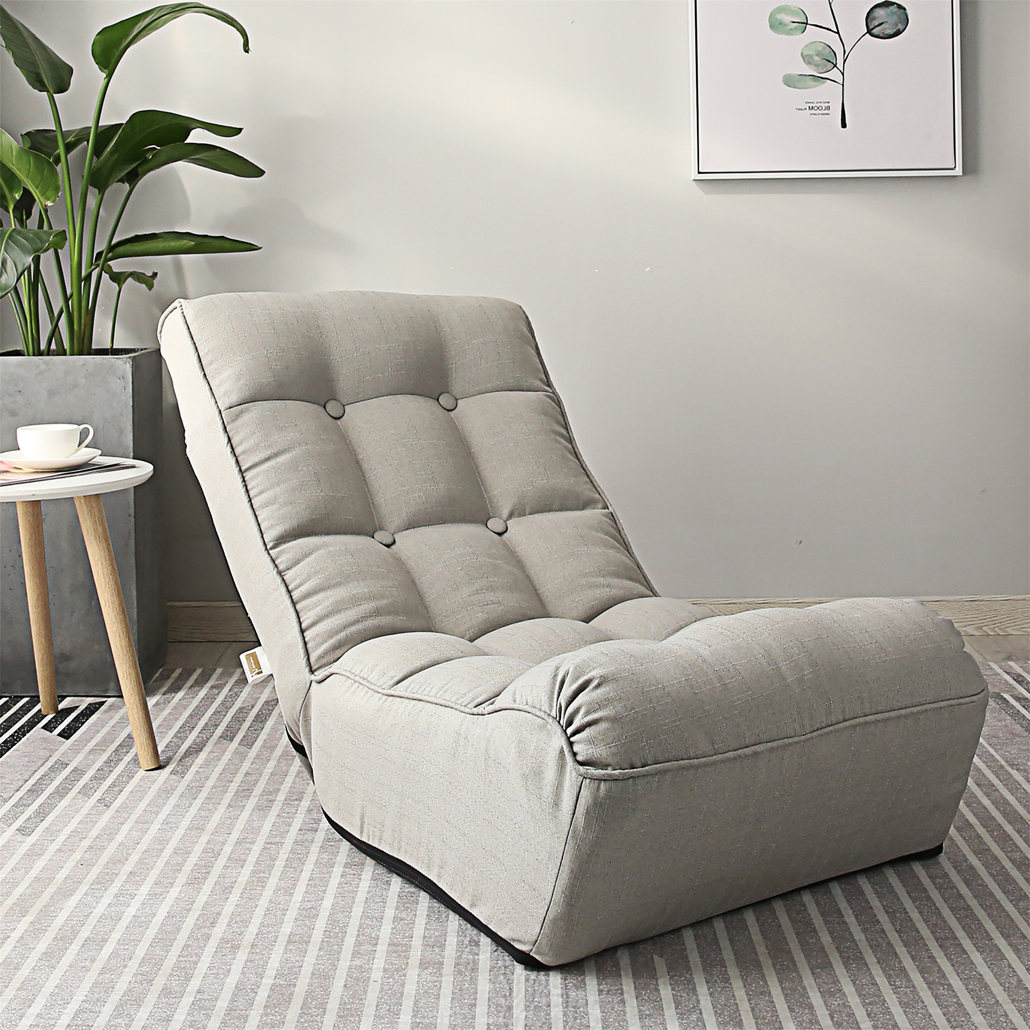 Carlos Furniture Single Sofa Reclining Chair Japanese Chair Lazy Sofa ... throughout How Japanese chair traditions shape today's lazy sofa innovation and user experience