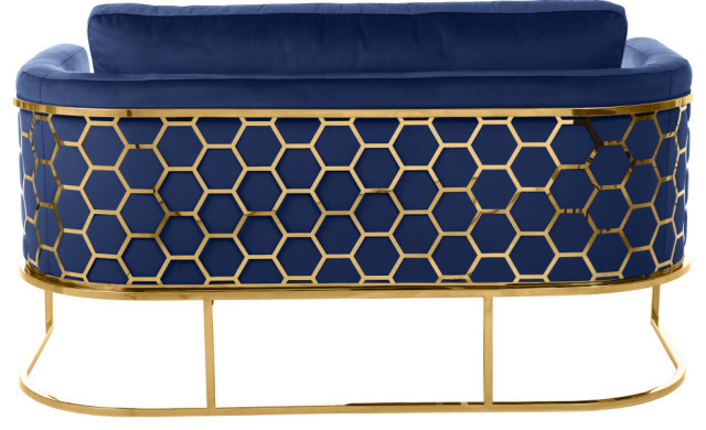 Casa Velvet Upholstered - Contemporary - Loveseats - By Meridian ... regarding How Casa Velvet Sofa Transforms Modern Living Room Aesthetics
