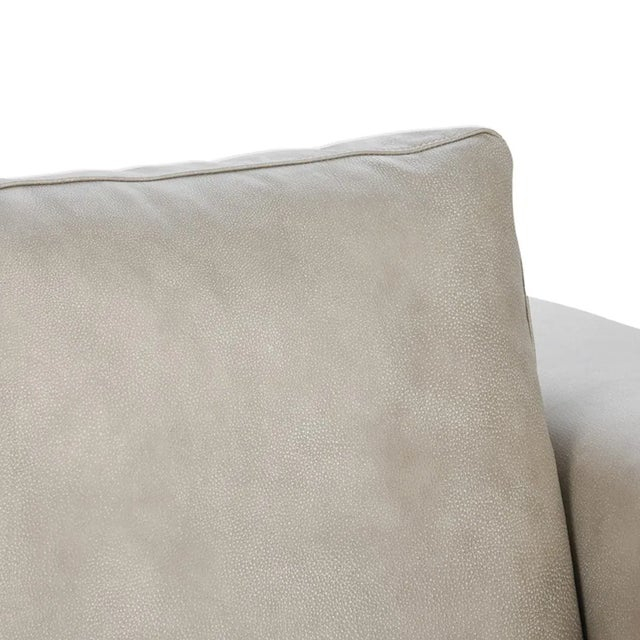 Chrissy Taupe Leather Sofa | Chairish regarding How Chrissy Taupe Leather Sofas Are Reshaping Modern Living Spaces