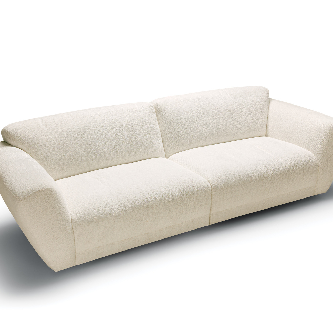 Combe 4 Seater Sofa - Luxury Indoor Living pertaining to Lamb Velvet Sofa, Yunmian White 4-Seater Sofa 98.4X43.7X28.4"