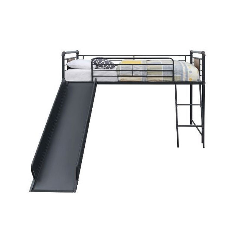 Cordelia Twin Loft Bed W/ Slide By Acme Furniture | Furniturepick with Maximizing Vertical Space with Twin Loft Beds Featuring Slides