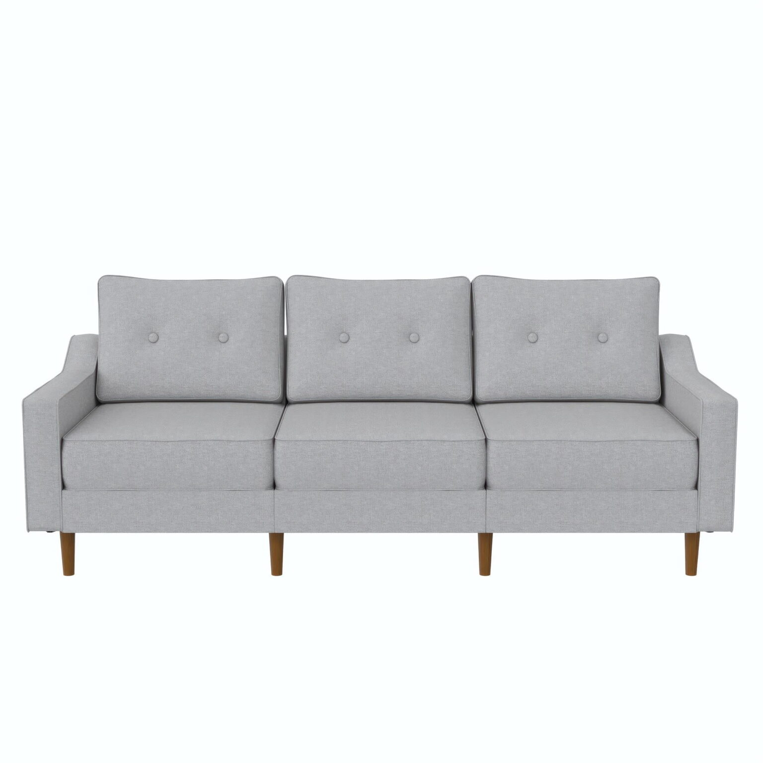 Dhp Flex Zion Modular 3-Seater Sofa, Gray Linen | Bigbigmart.com regarding Understanding the Artistry Behind Maison Sofa's Gray Linen Collection
