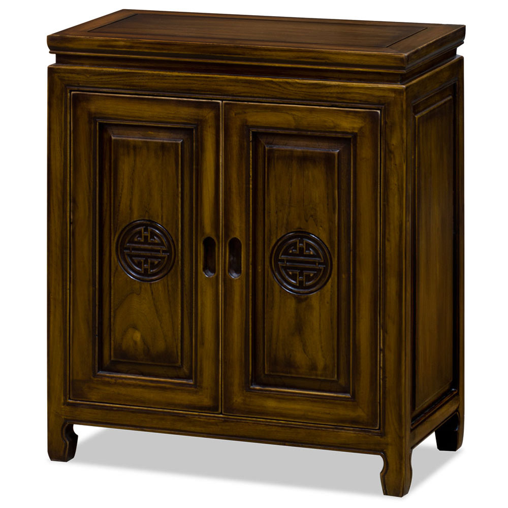 Distressed Mahogany Finish Elmwood Chinese Longevity Cabinet inside Exploring the History and Meaning of Longevity Symbols in Chinese Culture