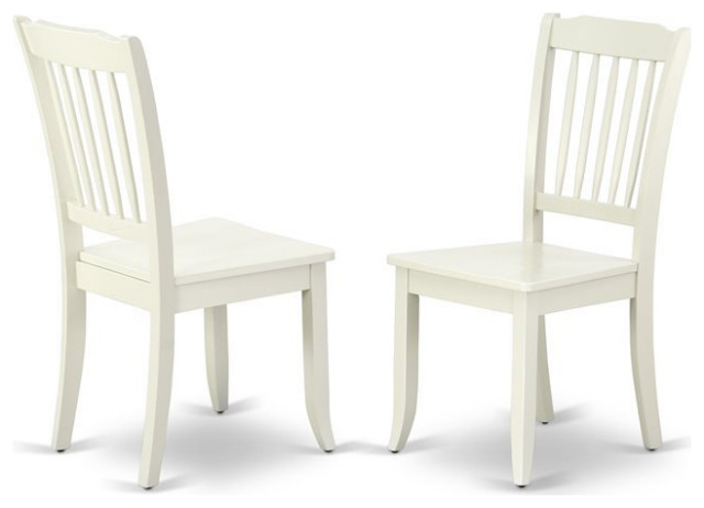 East West Furniture Dover 5-Piece Wood Dining Table And Slatted Chairs ... with regard to How to Choose the Right Dining Table for Your Home Setting
