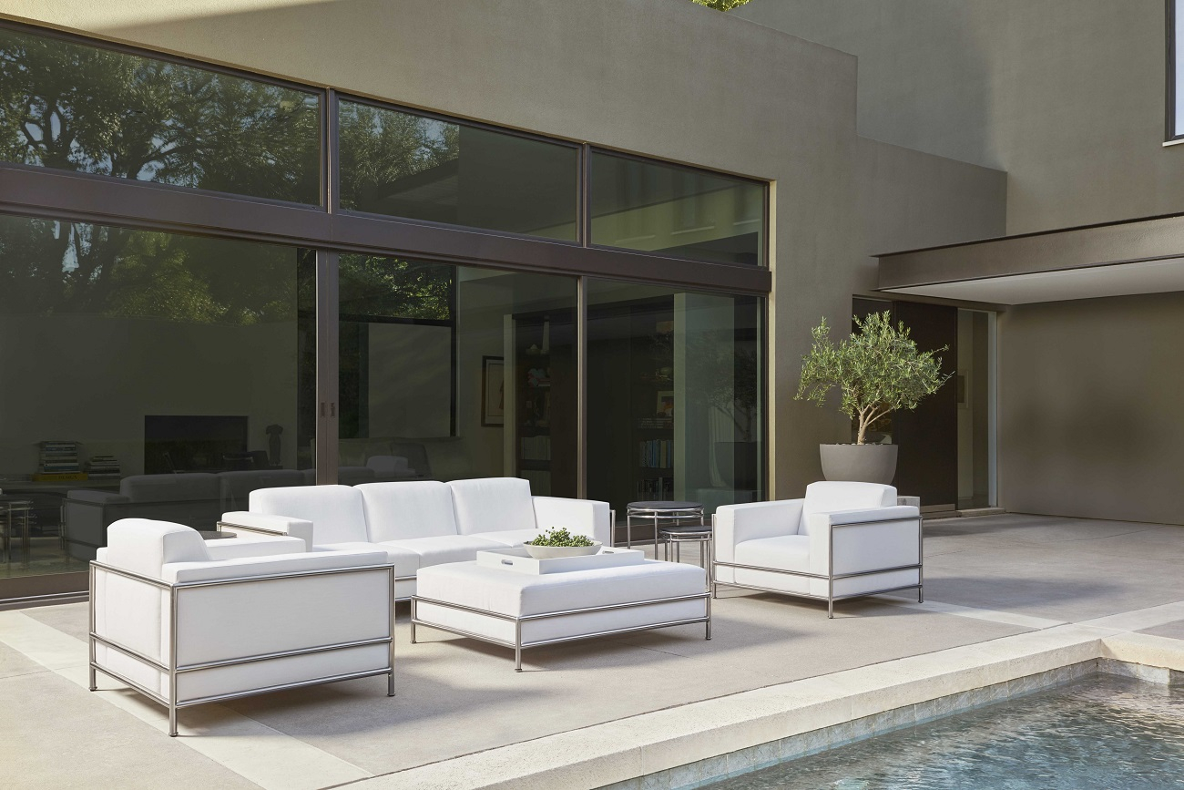 Eclipse Three-Seat Sofa | Perennials And Sutherland throughout The Art of Clean Lines with Eclipse White Sofa Design