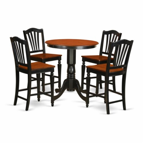 Eden Counter Height Pub Table & 4 Bar Stools Black & White, 1 - Ralphs for Design principles of the Eden round counter height table
