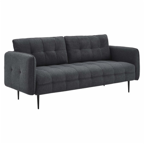 Ergode Cameron Tufted Fabric Sofa - Charcoal, 1 - Fry’s Food Stores inside Exploring the timeless appeal of Exalt tufted fabric sofas in neutral shades