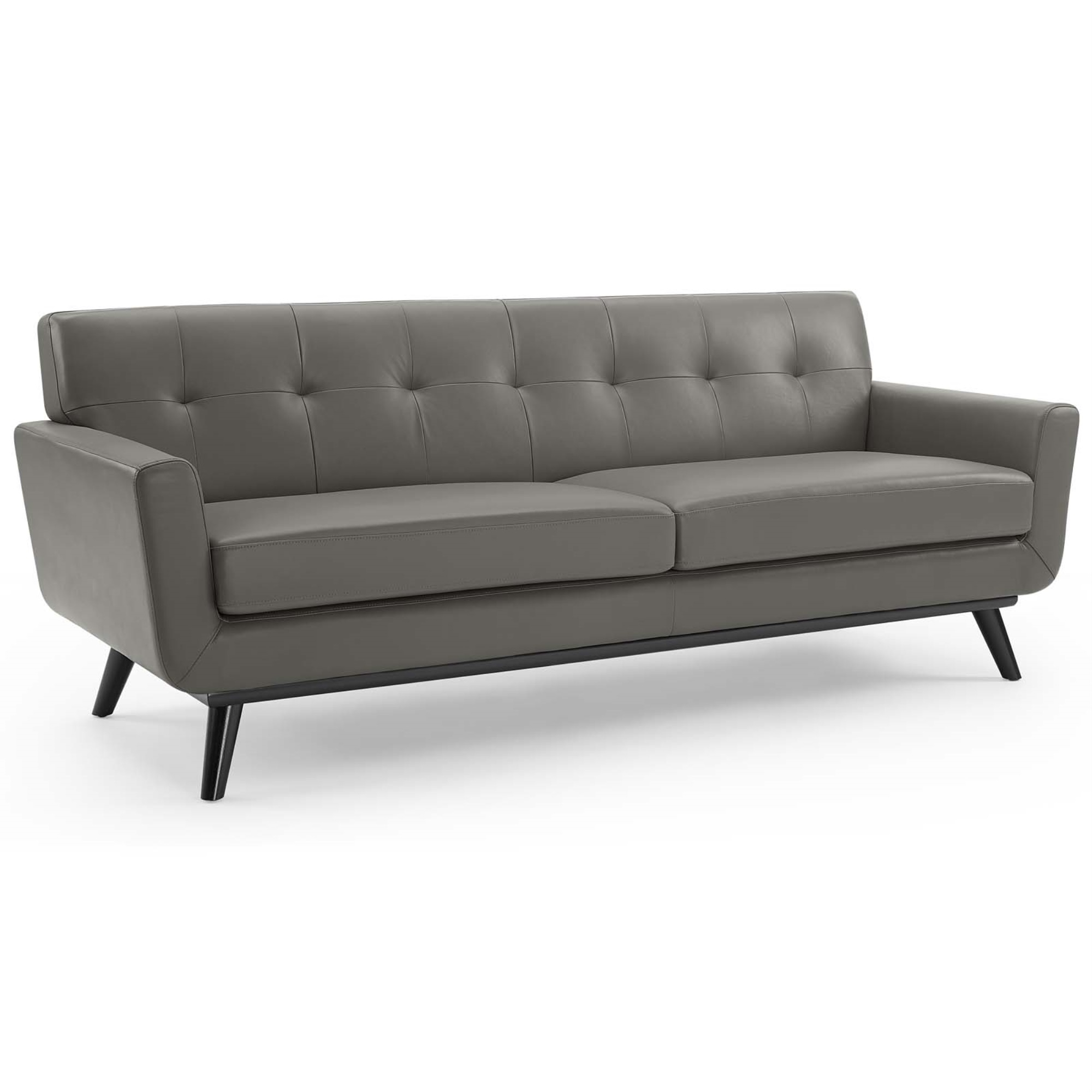 Ergode Engage Top-Grain Leather Living Room Lounge Sofa - Gray ... intended for Comparing top-grain leather qualities in contemporary lounge furniture