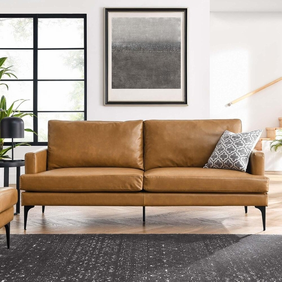 Evermore Vegan Leather Sofa In Tan - Modern In Designs with Understanding the durability and care of tan vegan leather sofa materials