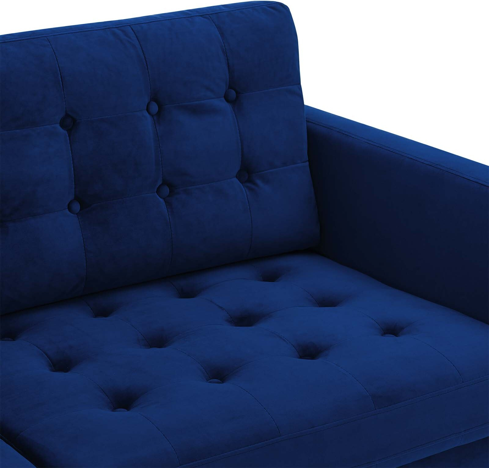 Exalt Tufted Performance Velvet Sofa Eei-4444-Nav - 1Stopbedrooms. regarding Exalt Tufted Performance Velvet Sofa, Orange