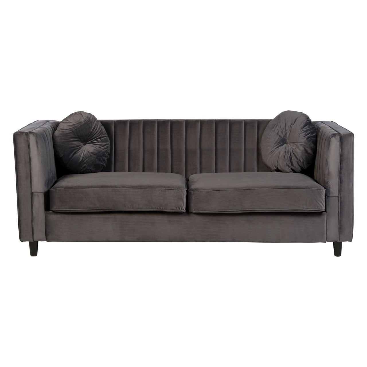 Farah 3 Seat Grey Velvet Sofa Farah 3 Seat Grey Velvet Sofa in Transforming Your Home with Farah's Luxurious Gray Sofa Collections