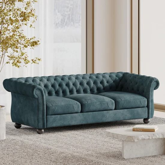 Farhart Tufted 3 Seater Sofa By Christopher Knight Home inside Material selection for long-lasting fabric sofa upholstery
