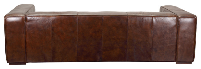 First Of A Kind Bolton Sofa Cappuccino Brown Leather - Contemporary ... in Birmingham Sofa Cappuccino Brown Leather