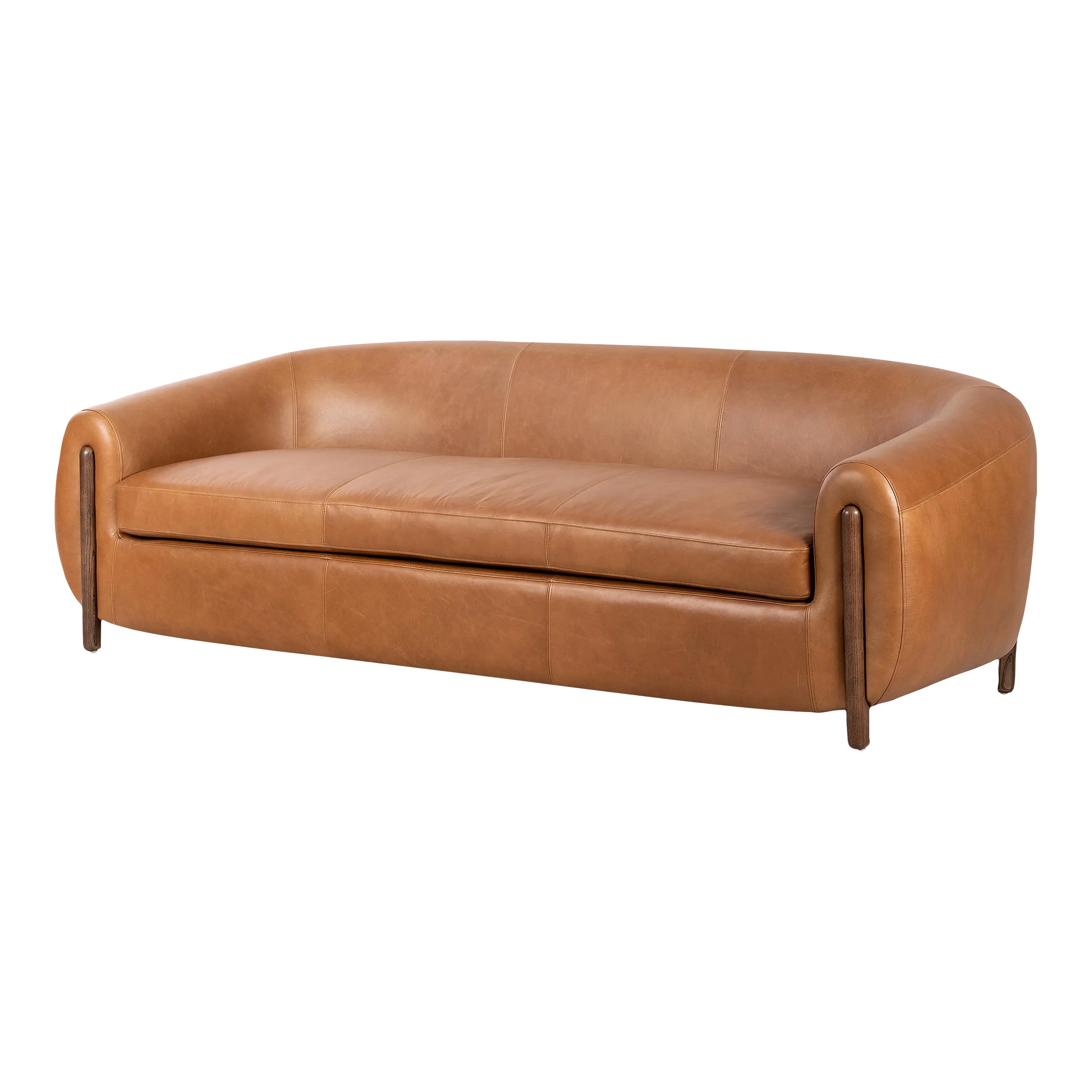 Four Hands Lyla Sofa, 86", Valencia Camel | Chairish pertaining to Lyla Sofa-86" Sheepskin Camel Aesthetic and Comfort Insights