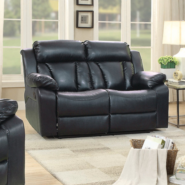 Glory Furniture Springfield 62'' Faux Leather Reclining Sofa & Reviews ... inside Springfield Leather Sofa