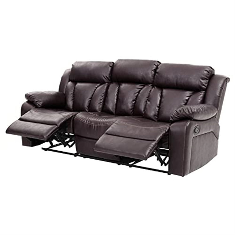 Glory Furniture Springfield 85'' Faux Leather Reclining Sofa & Reviews ... pertaining to Springfield Leather Sofa