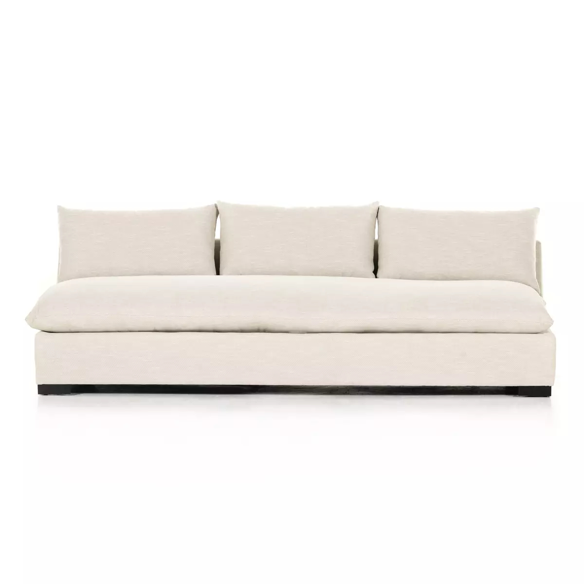 Grant Armless Sofa Ashby Oatmeal Four Hands with regard to Understanding the Appeal of Minimalist Living Through Furniture Design