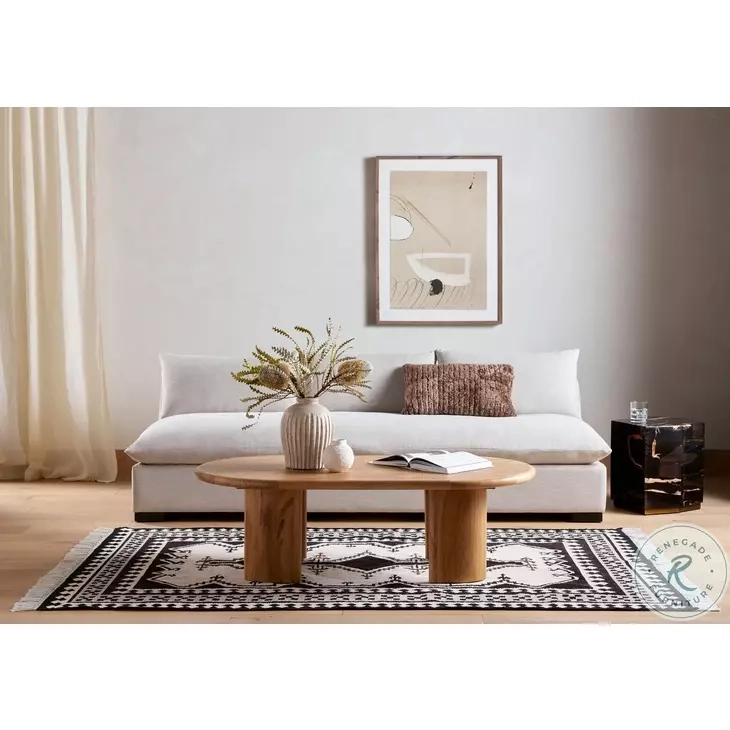 Grant Ashby Oatmeal 94" Armless Sofa From Four Hands | Coleman Furniture pertaining to Understanding the Appeal of Minimalist Living Through Furniture Design