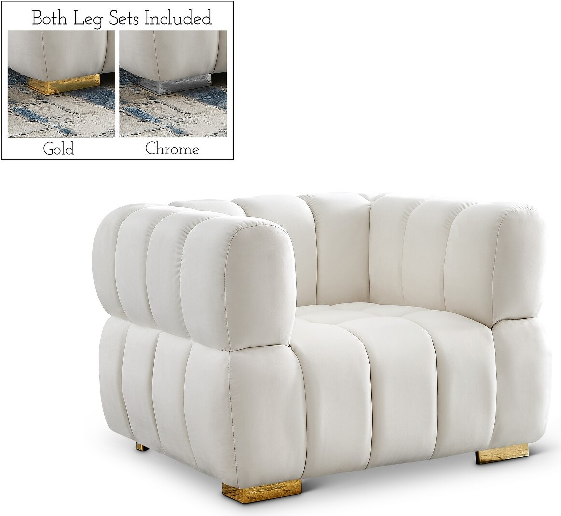 Gwen Velvet Chair In Cream By Meridian | 1Stopbedrooms intended for Understanding the Appeal of Velvet Upholstered Seating in Modern Living Spaces